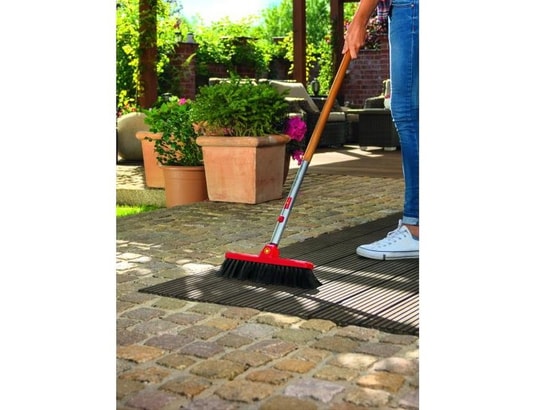 OUTILS WOLF - Seau + Balai Balai à poils souples 35 cm multi-star - poils biseautés - s...