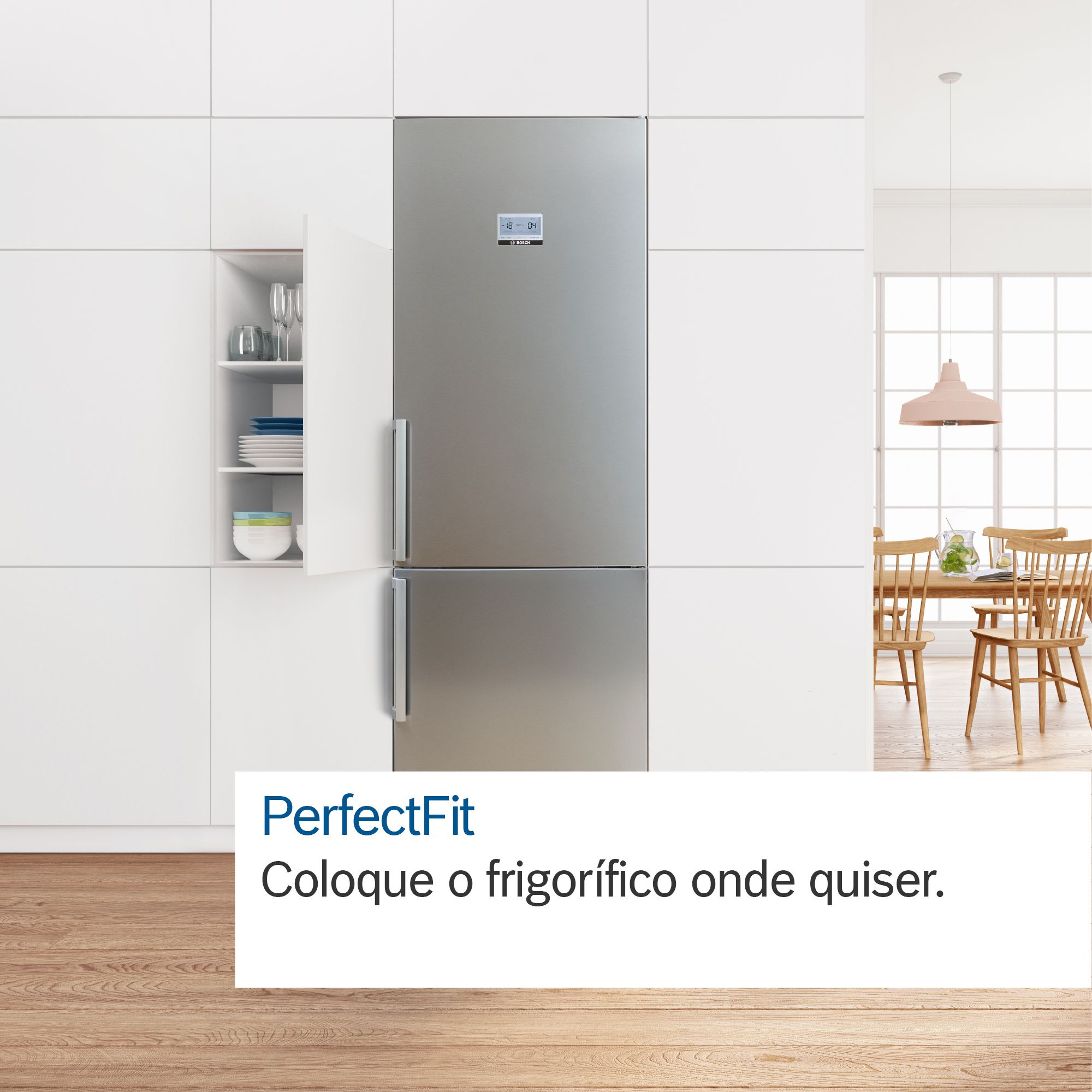 COMBINADO BOSCH KGN36VLED LOOK INOX E 326L NO FROST