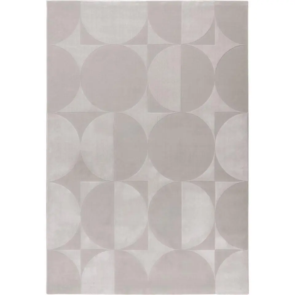 Lalee Vloerkleed Japandi stijl - 3D effect zilver 120x170 cm