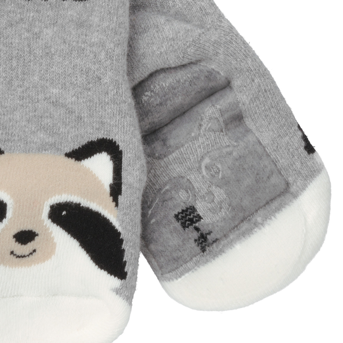 Topomini 2 Paar Baby Stoppersocken mit ABS-Sohle hellgrau / beige