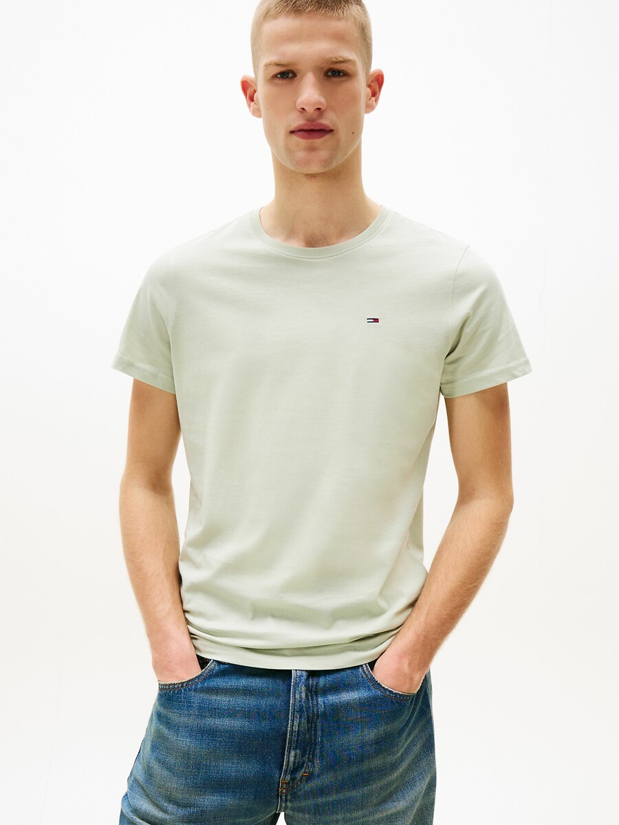 TOMMY JEANS<br>Camiseta slim em malha
