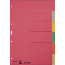 Intercalaires en carton extra solide, blanc, A4, 6