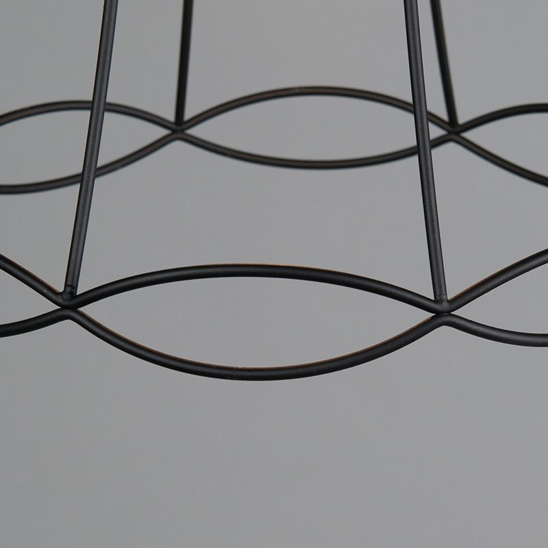 Retro hanglamp zwart 30 cm - Granny Frame