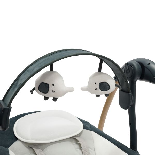 Bo Jungle Dolphy Wood Portable Swing - Shady Grey