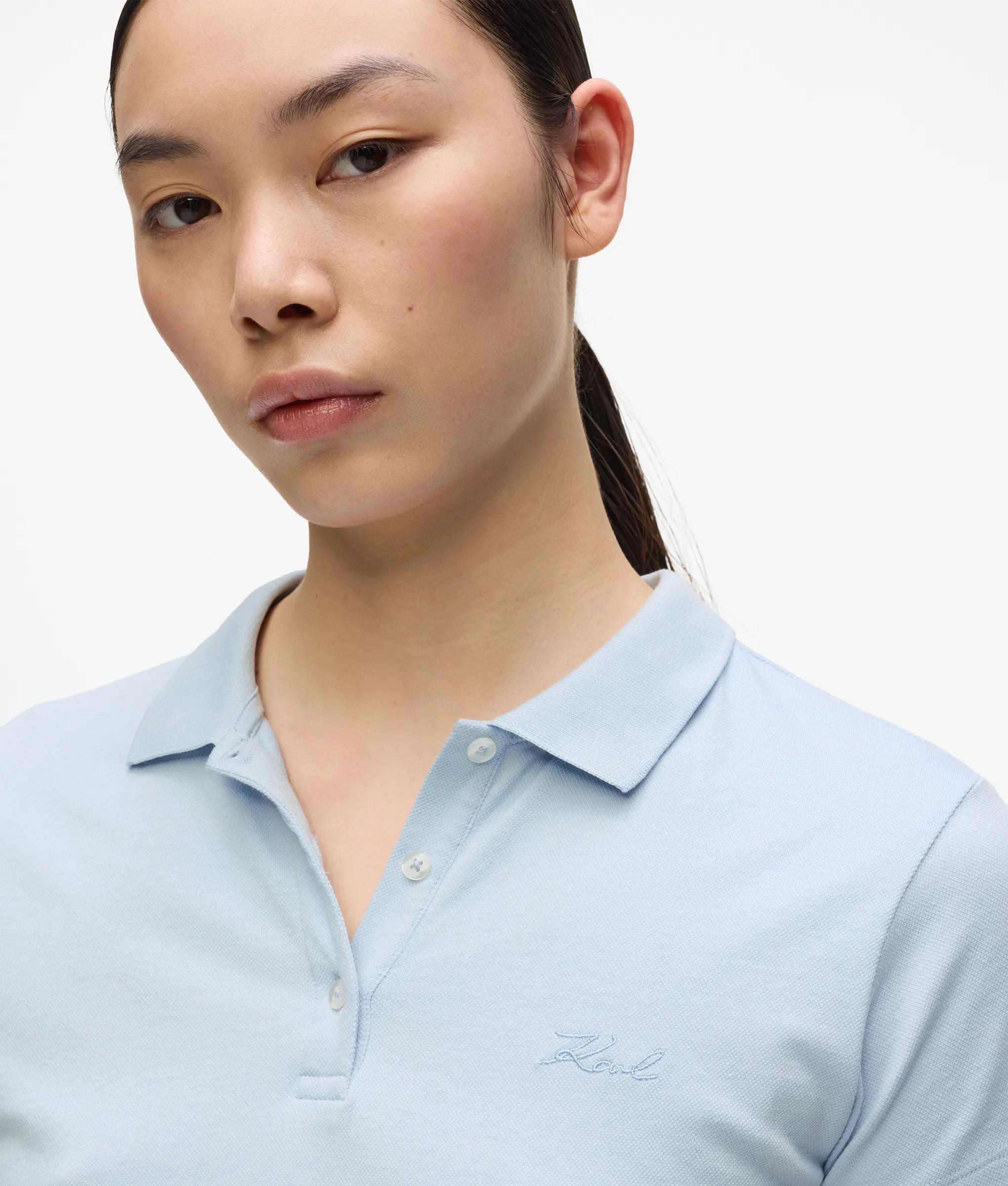 Handtekening piqué polo shirt