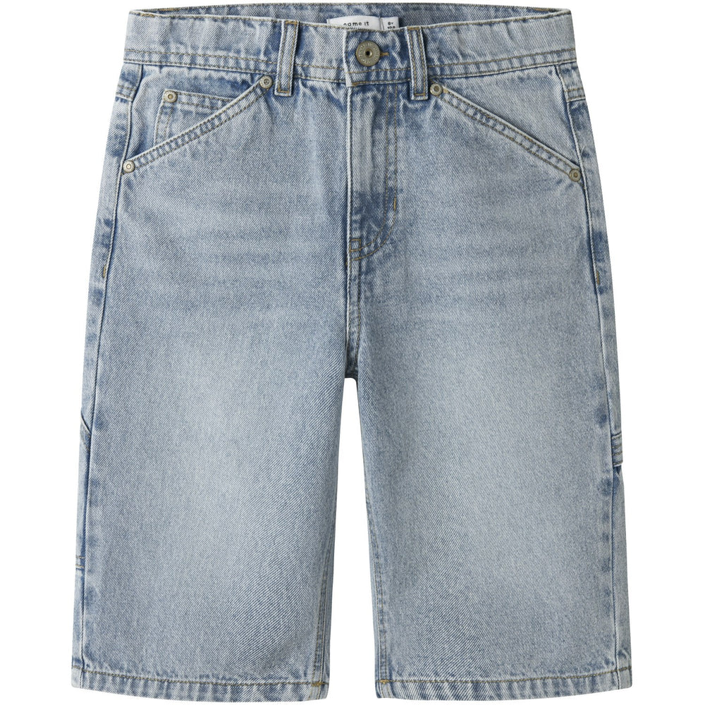 Køb Name It Light Blue Bleached Denim Nkmryan Dnm Bermuda 3800-Im Noos