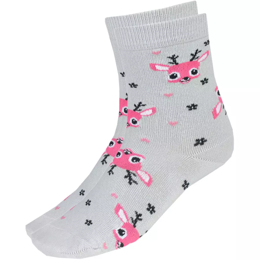TupTam Kinder Socken Mädchen Jungen Bunt Gemustert 6er Pack rosagrau