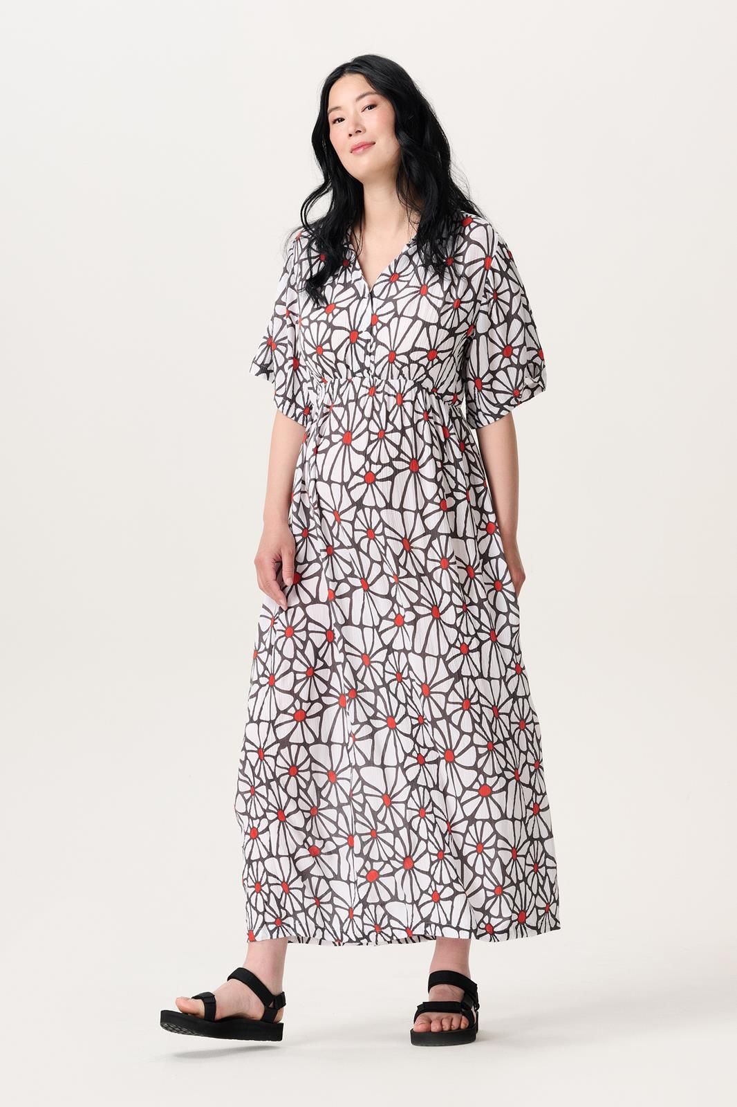 Noppies Maternity Jurk met voedingsfunctie all over print - Three Color Flower