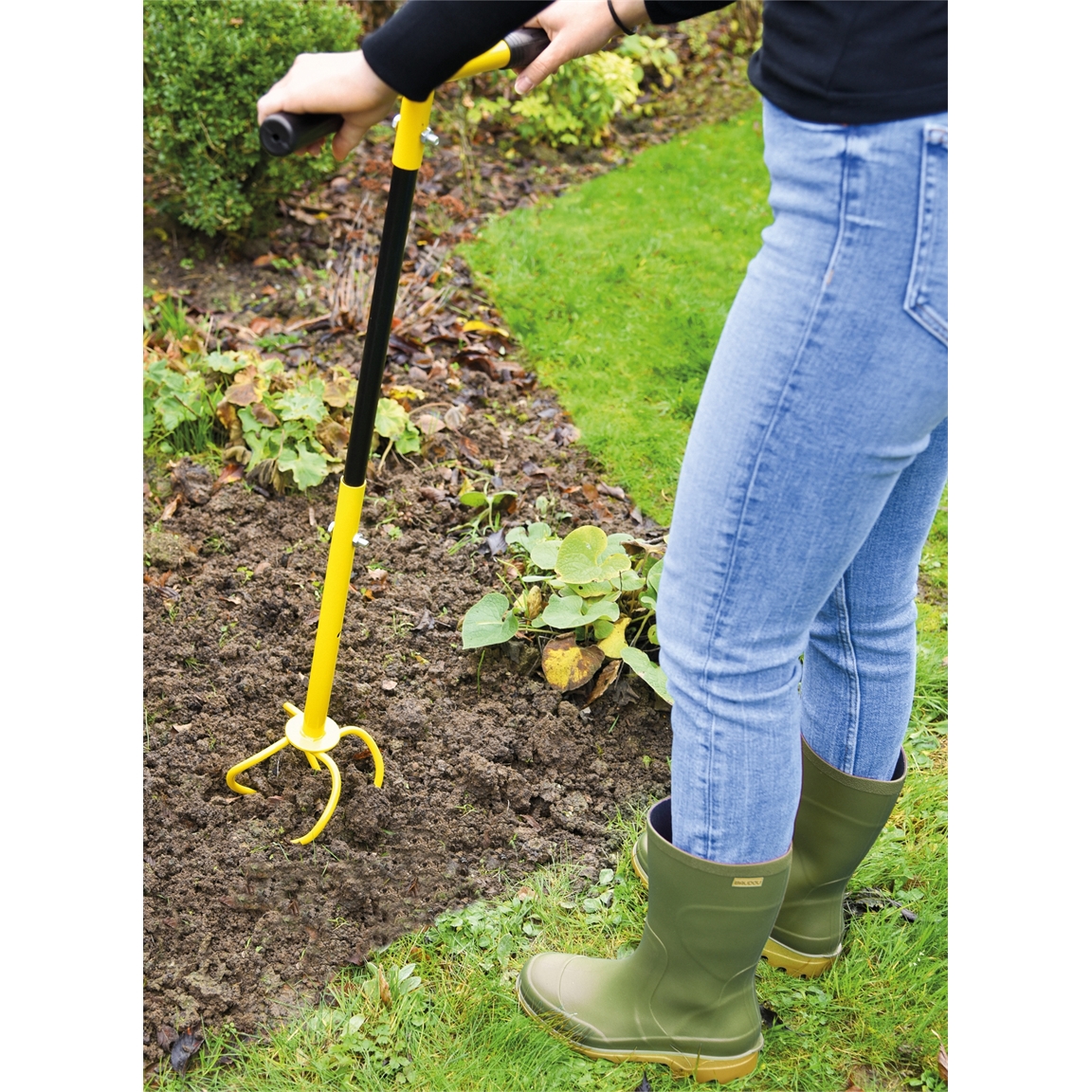 Griffe de jardin rotative