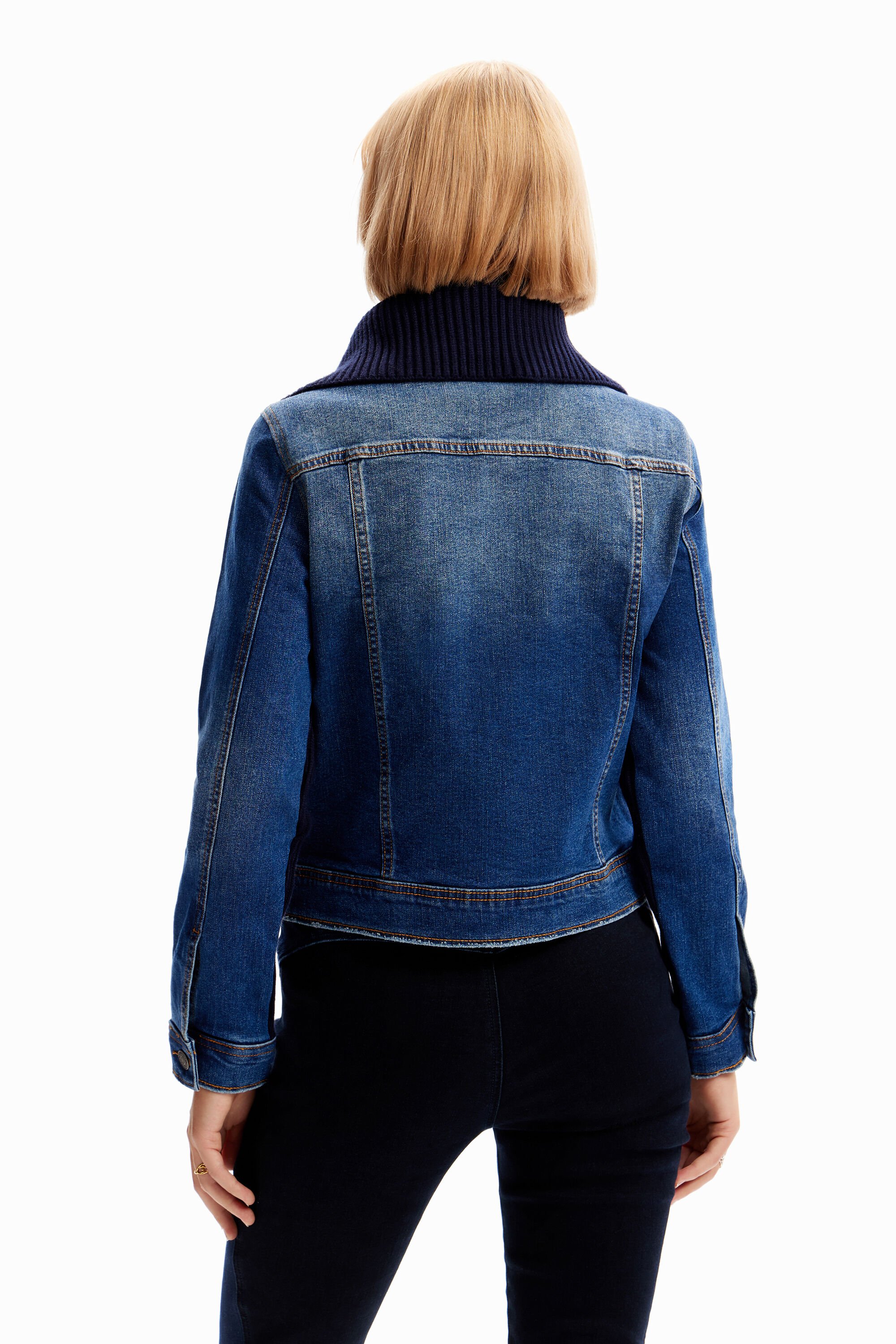 Veste jean hybride