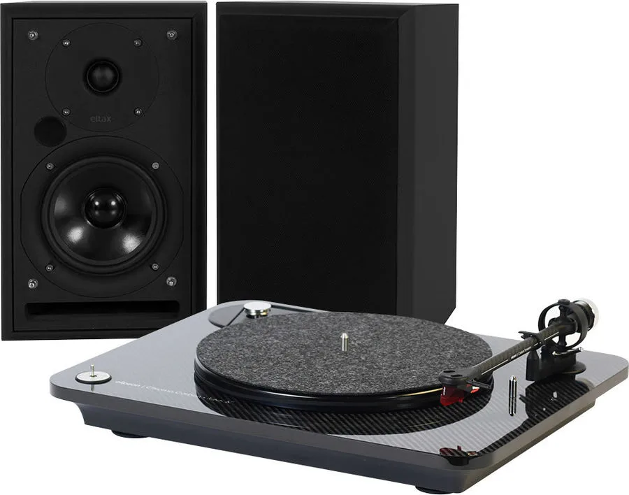 Elipson Chroma 400 Carbone   Eltax Monitor III BT Phono Noir Chaînes vinyle