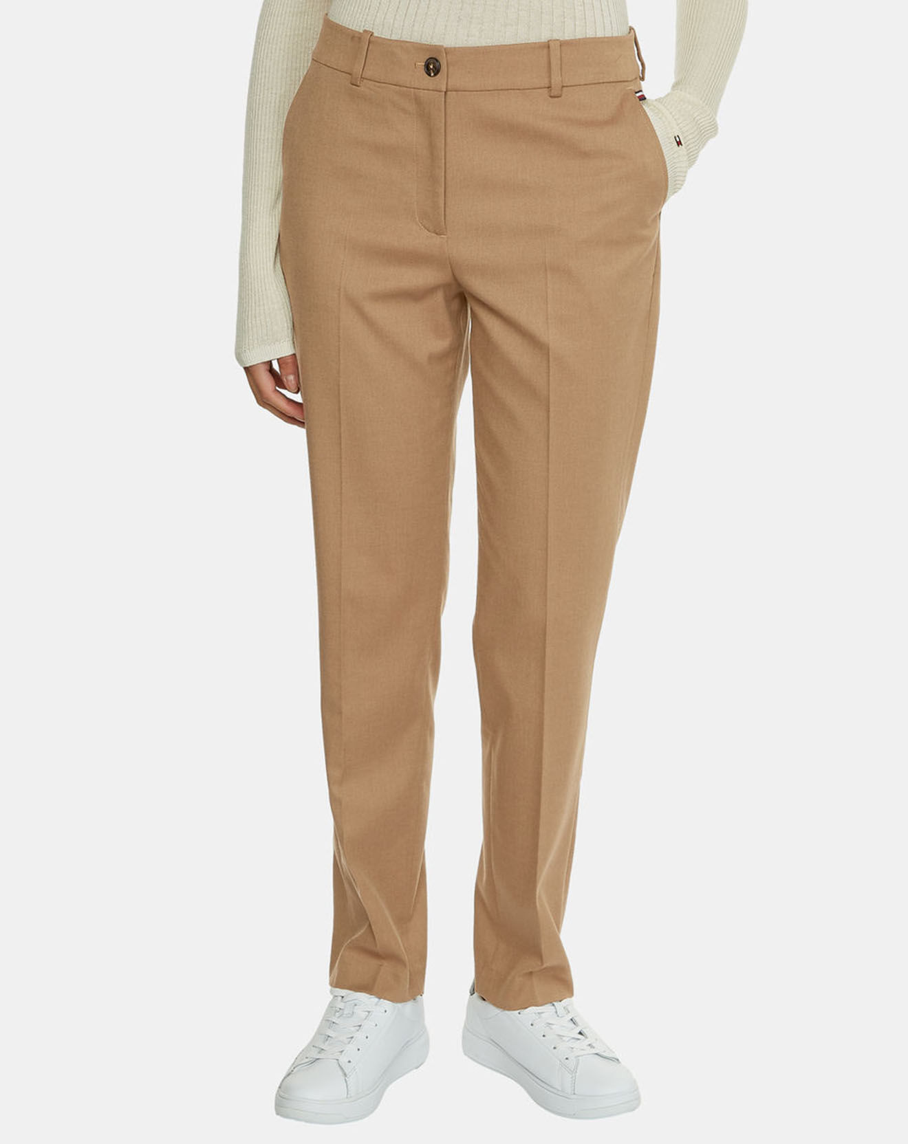 Tommy Hilfiger Pantalon tailleur slim Hailey beige