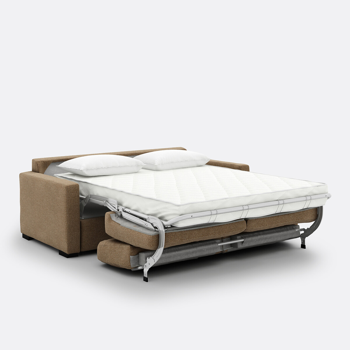 LA REDOUTE INTERIEURS<br>Sofá-cama em tecido texturizado salpicado, espuma HR premium, Timor