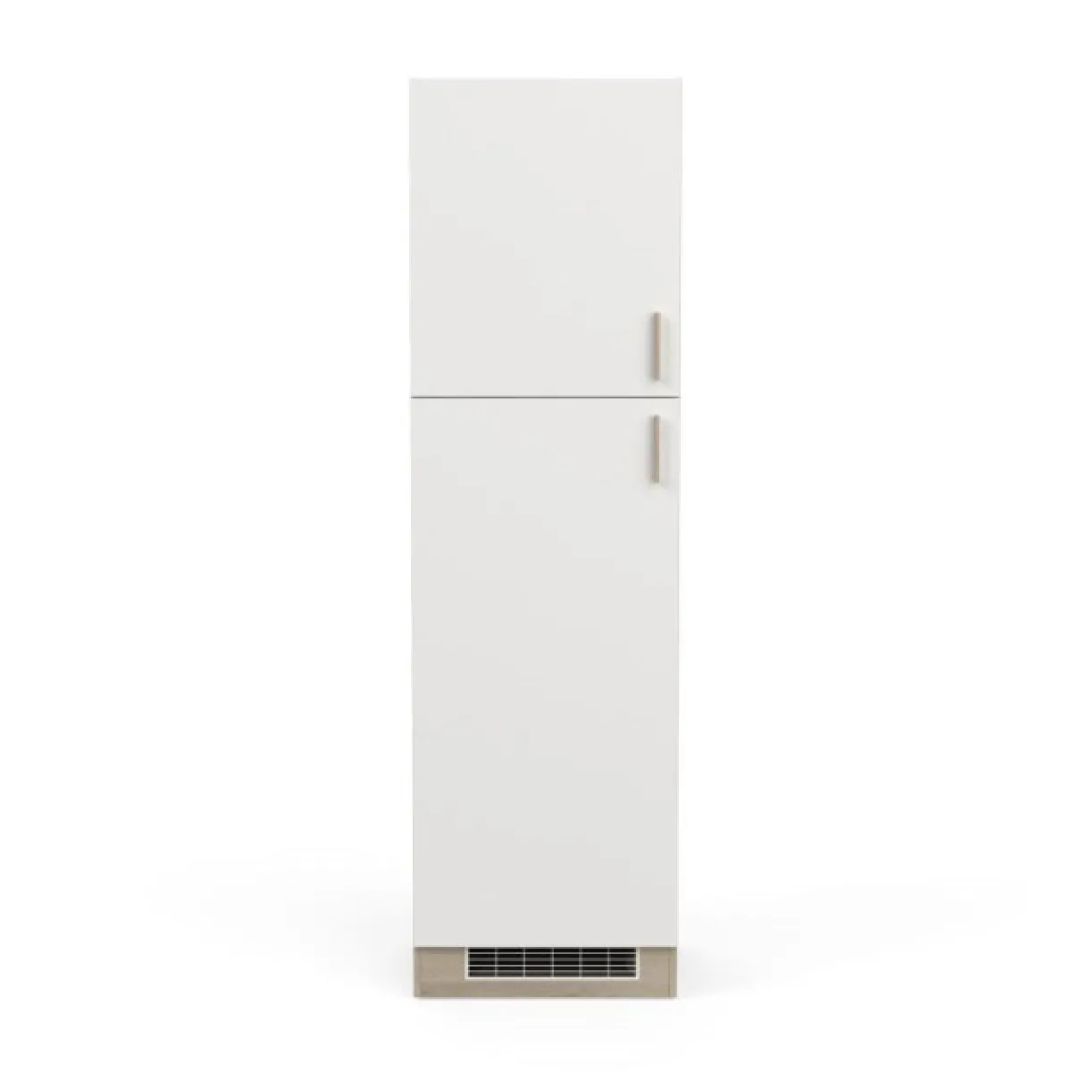 Dansmamaison ABINCI Colonne Cuisine 2 Portes 60 cm Blanc/Chêne