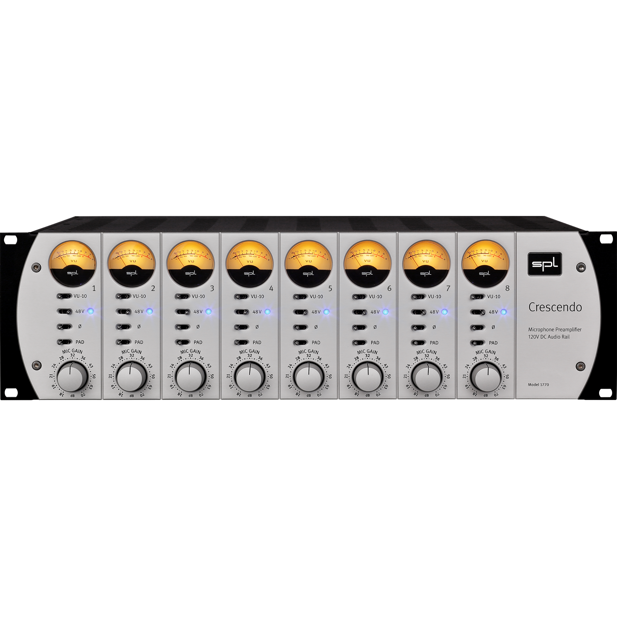 SPL Crescendo microfoon preamp met 120 V technologie