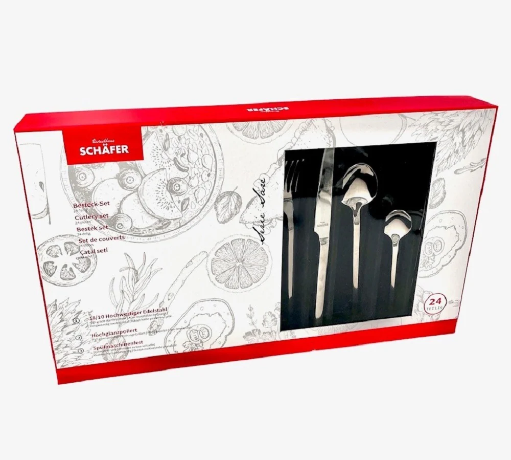 Schäfer Besteckset 24 teilig Serie Sare für 6 Personen