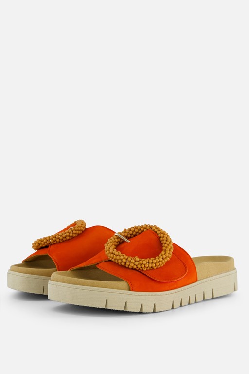 Gabor Sandalen oranje Suede