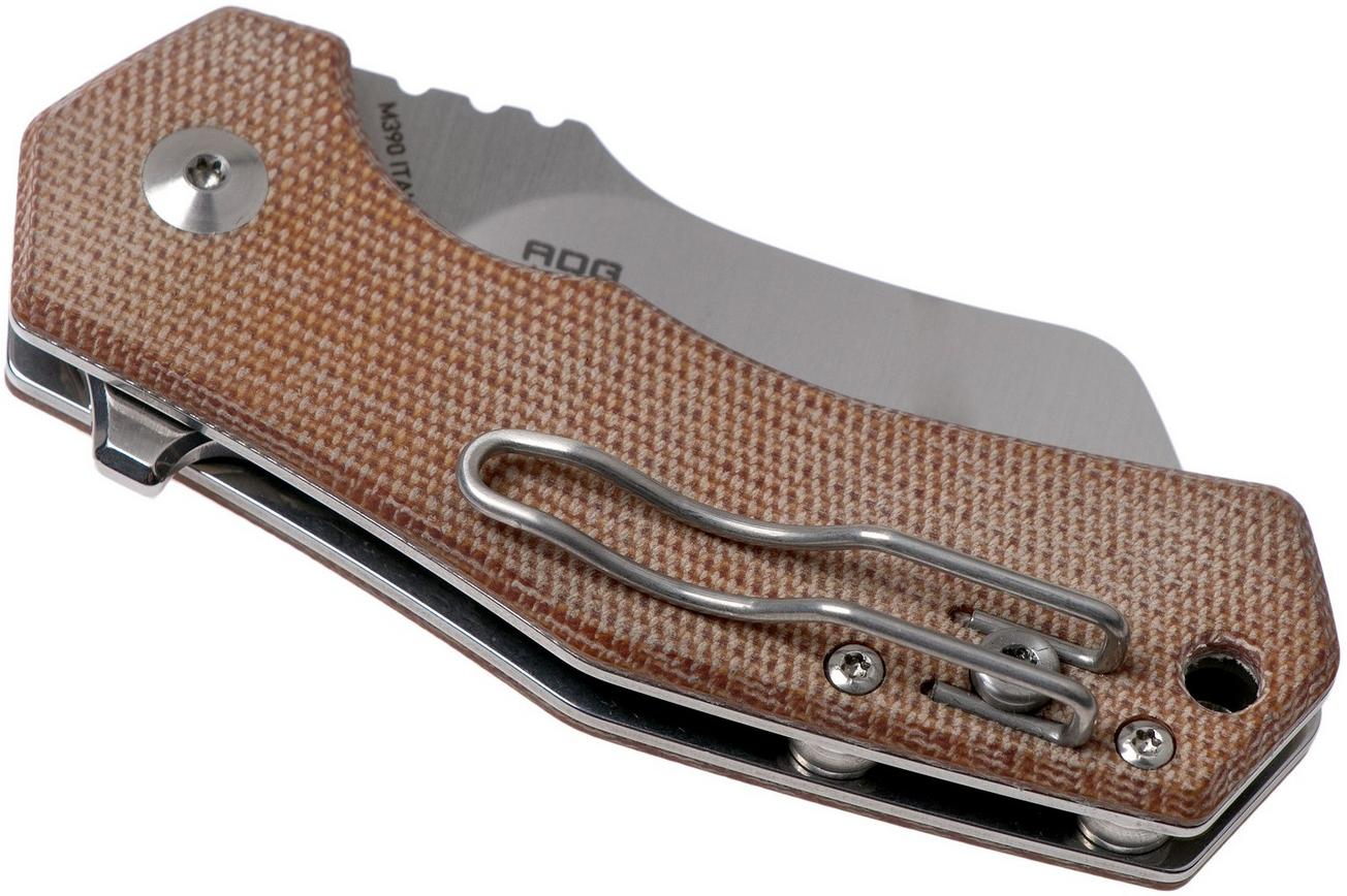 Fox Knives Italicus FX-540NA Natural Micarta zakmes, Antonio Di Gennaro design