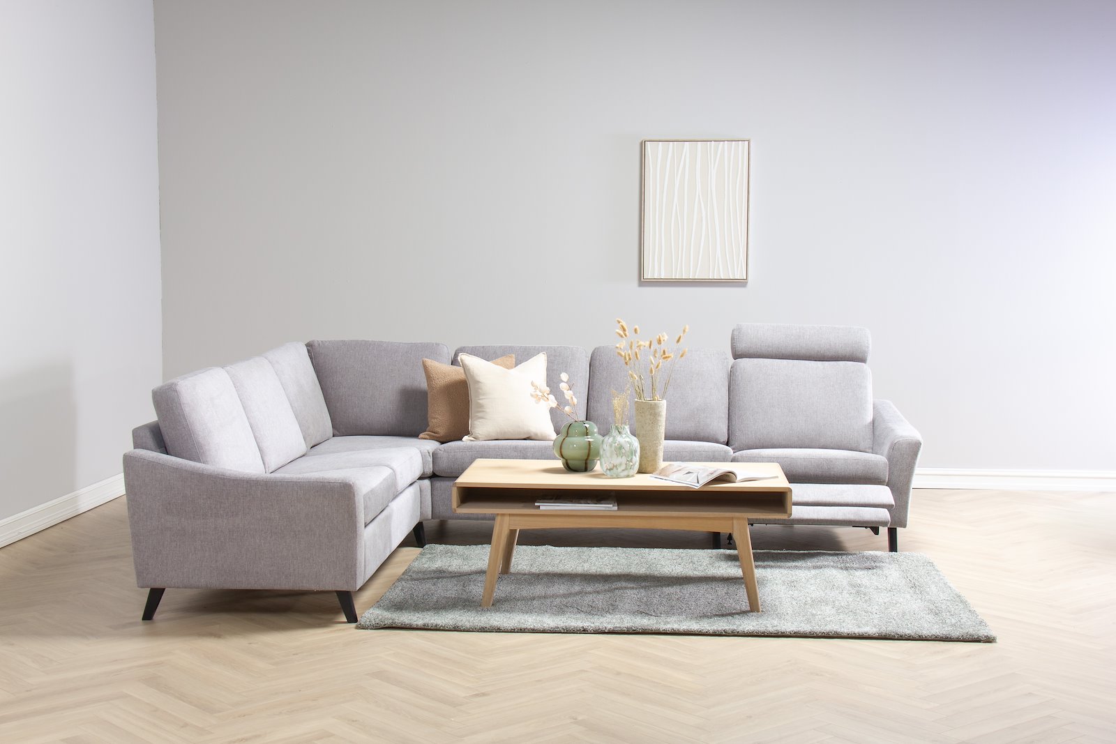 Lona nakkestøtte Tekstil Brego 3595 grey. 70 cm bredde (NF70)