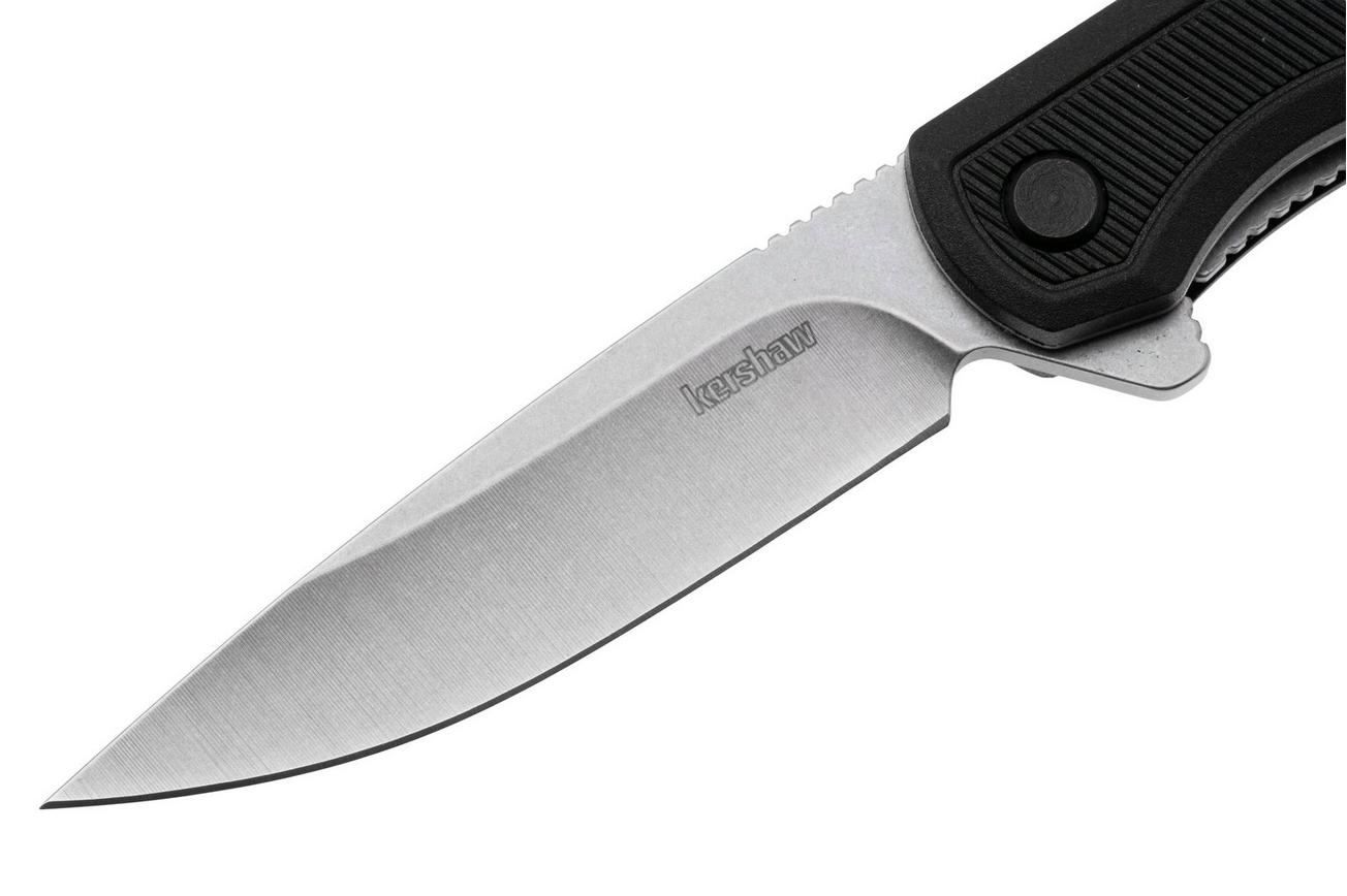 Kershaw Outfield 1428 Stonewashed 4Cr14, Black FRN, zakmes