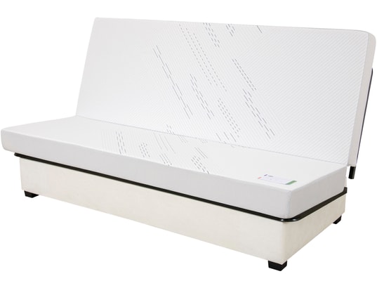 CONCEPT1 - Canapé lit Osaka CC 130 mousse 35kg (mat Simmons) marine
