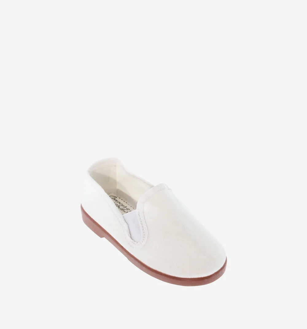 GONG-FU COTON BIOLOGIQUE Baskets kung fu en toile unisexe BLANCO