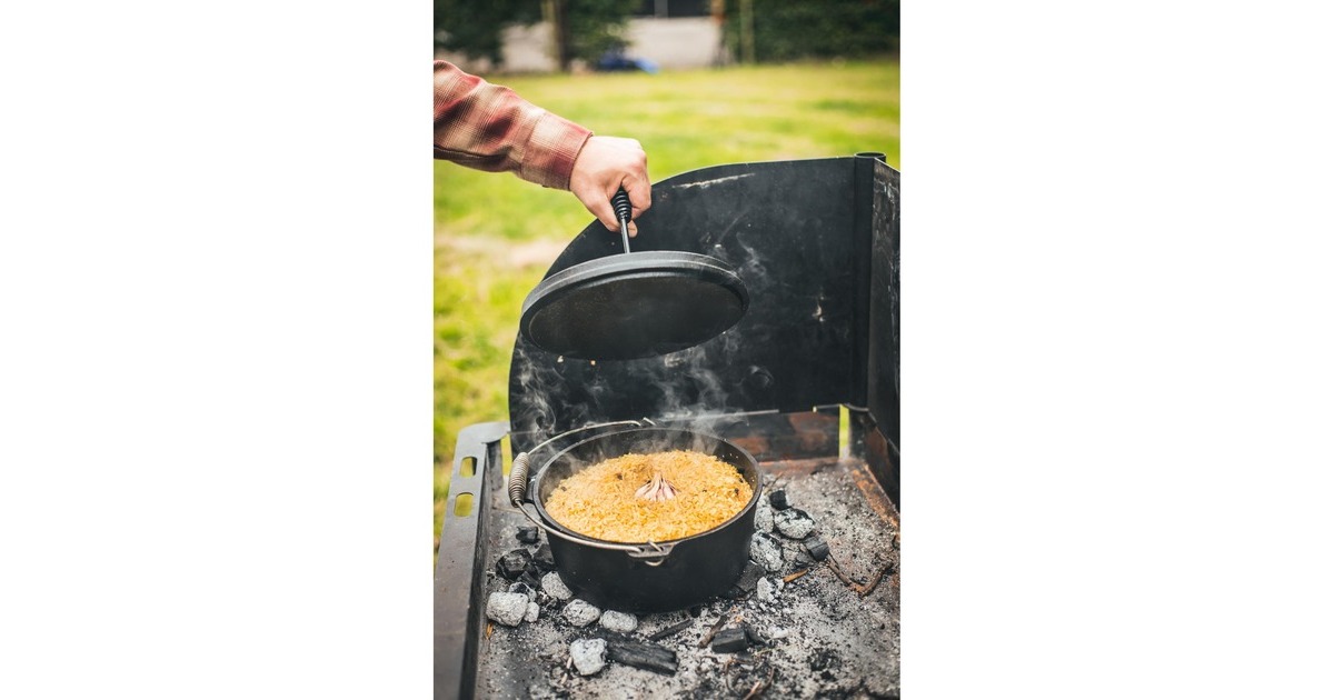 The WindmillDutch Oven 4,5 qt kookpan  (Zwart, Ø 25.5 cm | 3.8 liter)