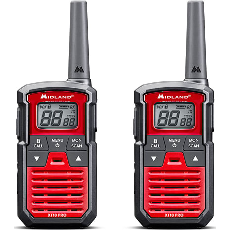Midland walkie talkie XT10 PRO - rød/sort