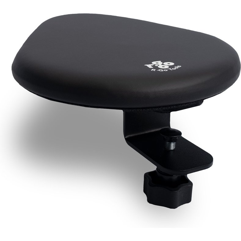 R-Go Tools Accoudoir R-Go split, accoudoir ergonomique en deux parties, réglable, symétrique, avec mousse souple, noir