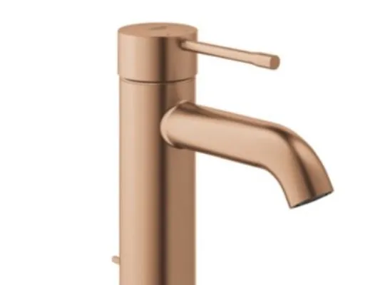 Grohe Essence 1-greb hv S - brushed warm sunset ethulsmontage. Med løft-op bundventil