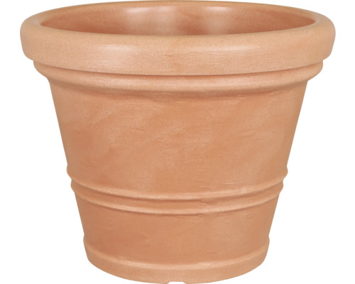 Geli Milano kunststof plantenbak, Ø 70 cm, H 56 cm, terracotta