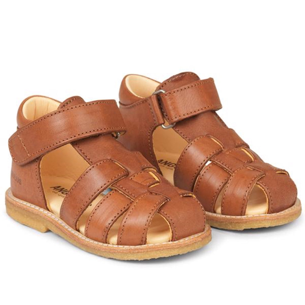 Køb Angulus Begyndersandal M. Velcro Cognac 5019-201-1545