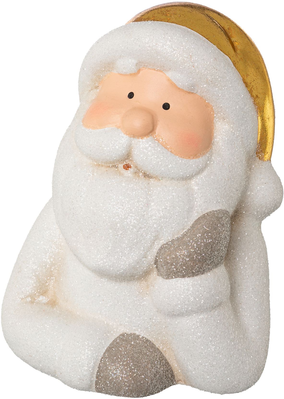 Creativ home Weihnachtsmann »Weihnachtsdeko« aus Keramik, Höhe ca. 14,5 cm
