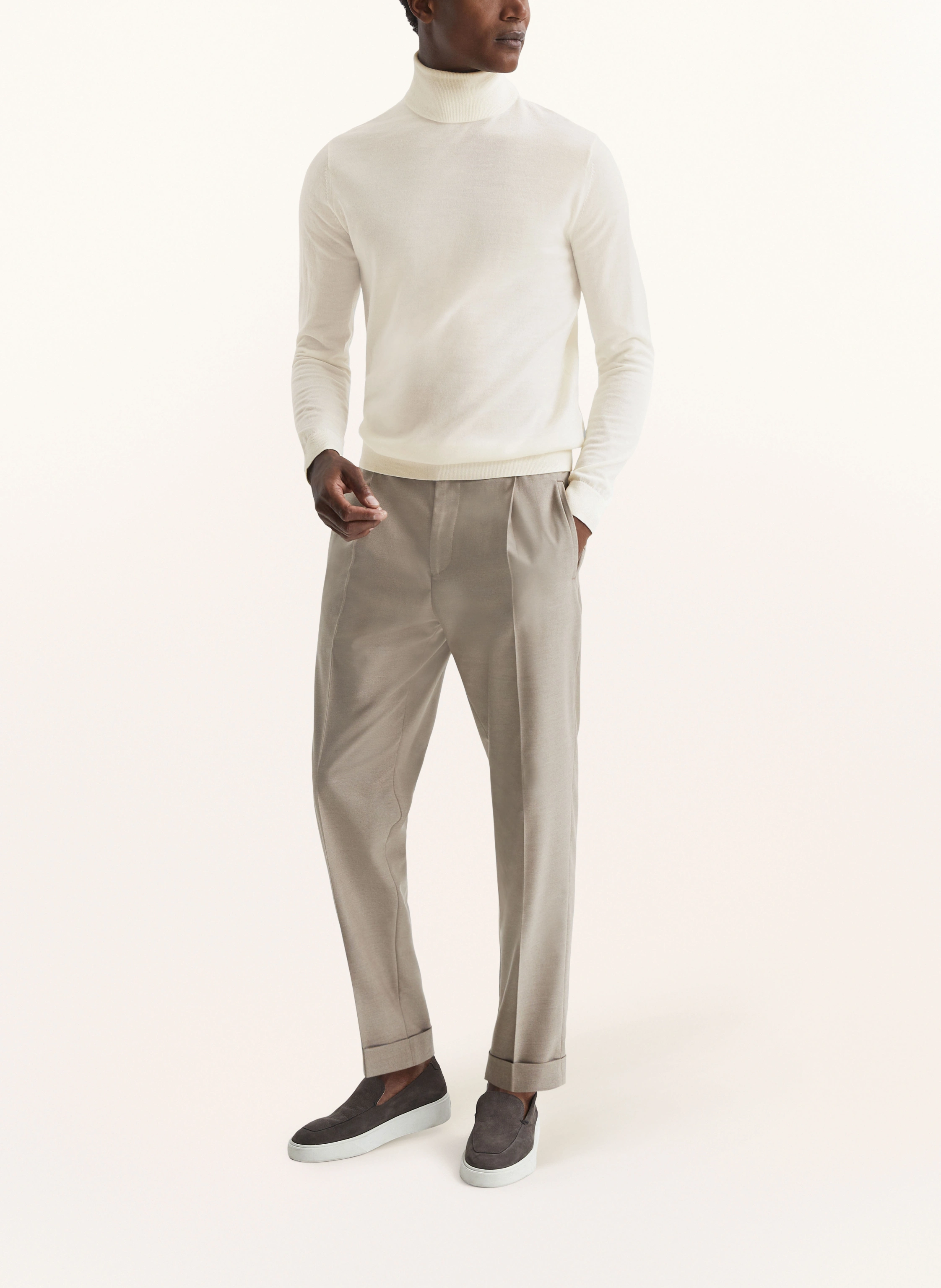 REISS Rollkragenpullover CAINE aus Merinowolle