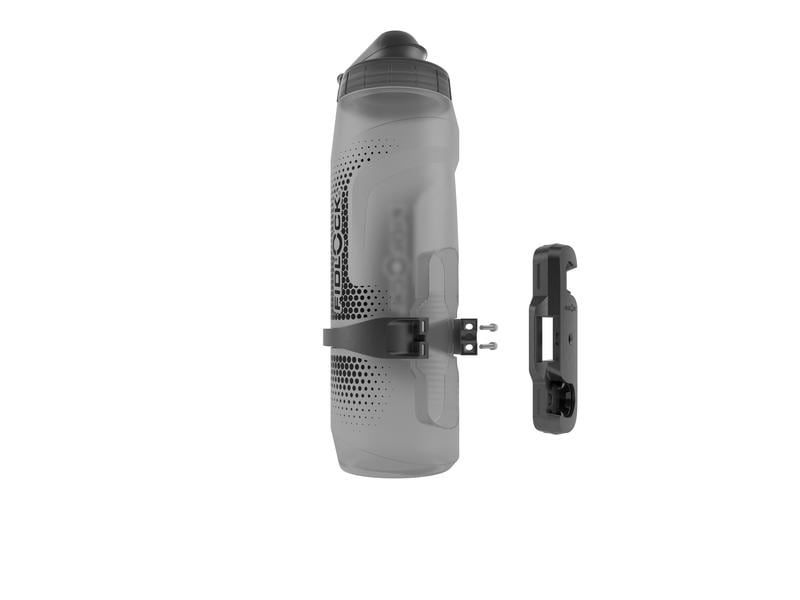 FIDLOCK Bidon Twist 0.8 l, Schwarz/Transparent inkl. Twist Trinkflasche