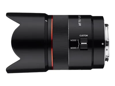 Samyang AF - Telefoto objektiv - 75 mm - f/1.8 FE - Sony E-mount - for Sony Cinema Line; a VLOGCAM; a1; a1 II; a6700; a7 IV; a7C; a7C II; a7CR; a7R V; a9 III