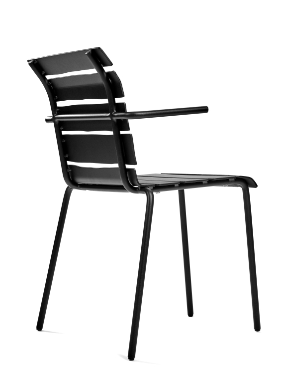 Valerie Objects Aligned tuinstoel met armleuning off white