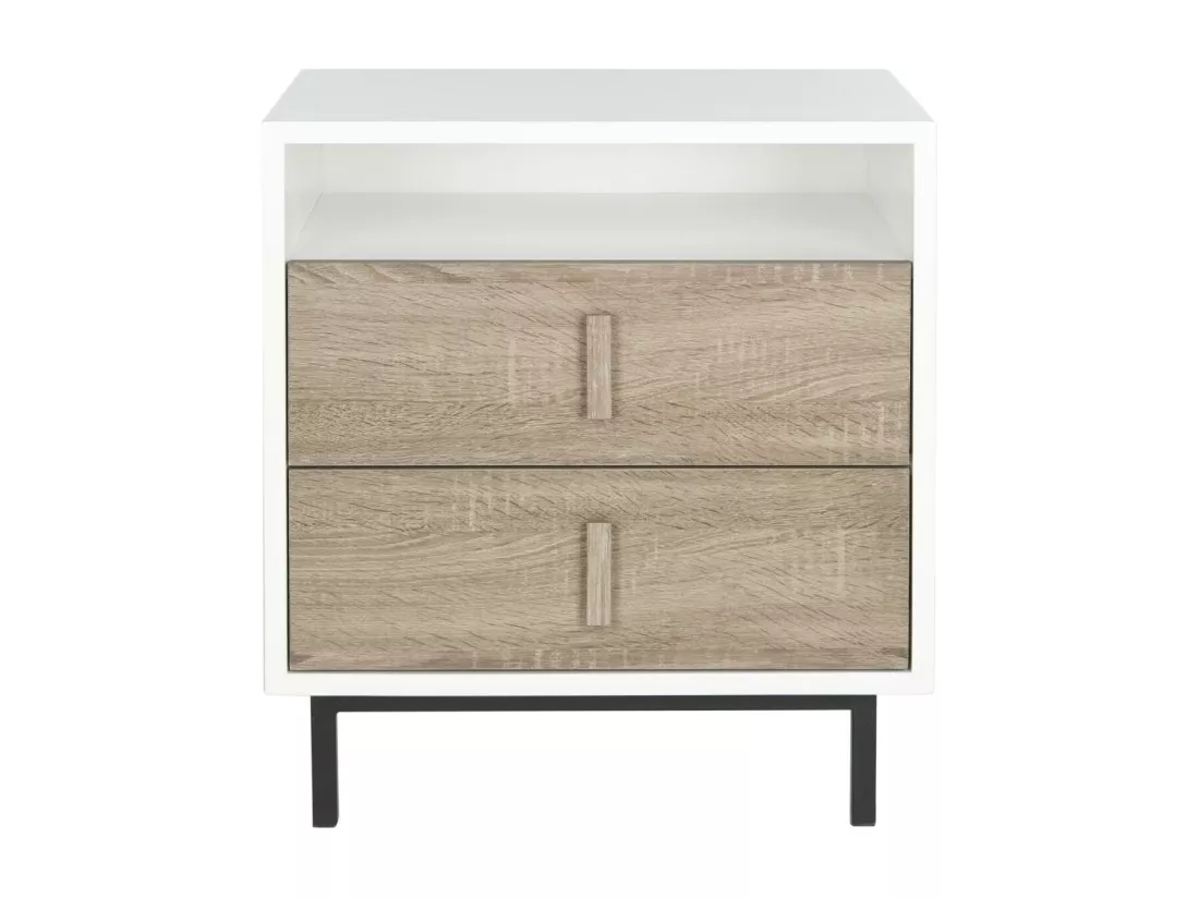 Meubles de rangement Blanc & Chêne 40 X 54 X 59.94 cm - Lolla