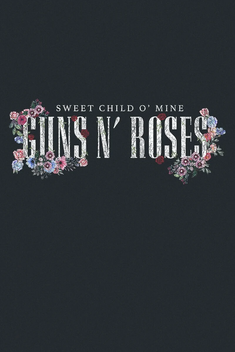 Sweet child Flowers | Guns N' Roses T-shirt manches longues