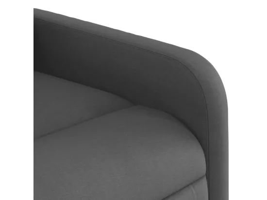 Fauteuil inclinable électrique Gris foncé Tissu