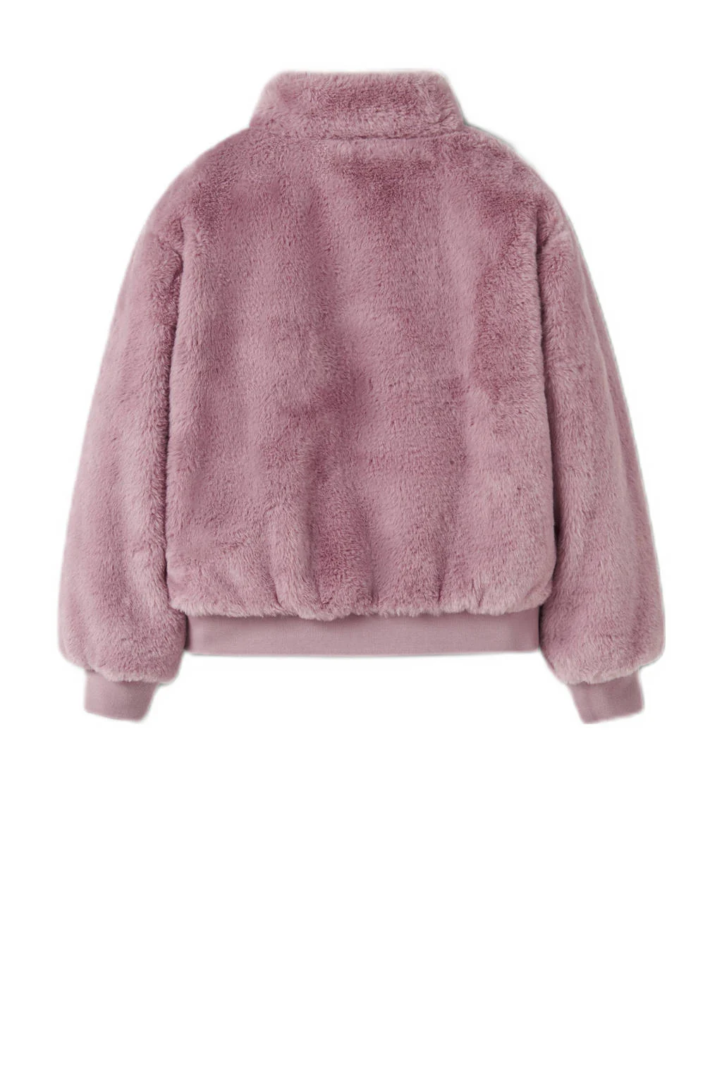 NAME IT KIDS imitatiebonten faux fur jas roze