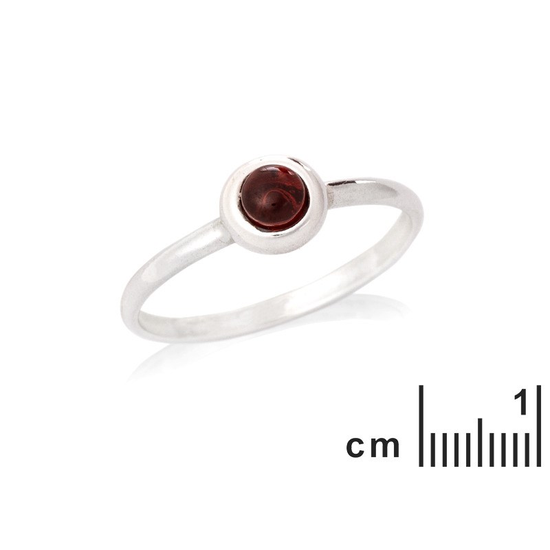 BAGUE ARGENT GRENAT