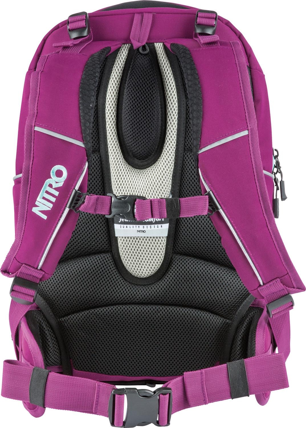 NITRO Schulrucksack »Superhero« Reflektoren Rucksack für Schule und Freizeit