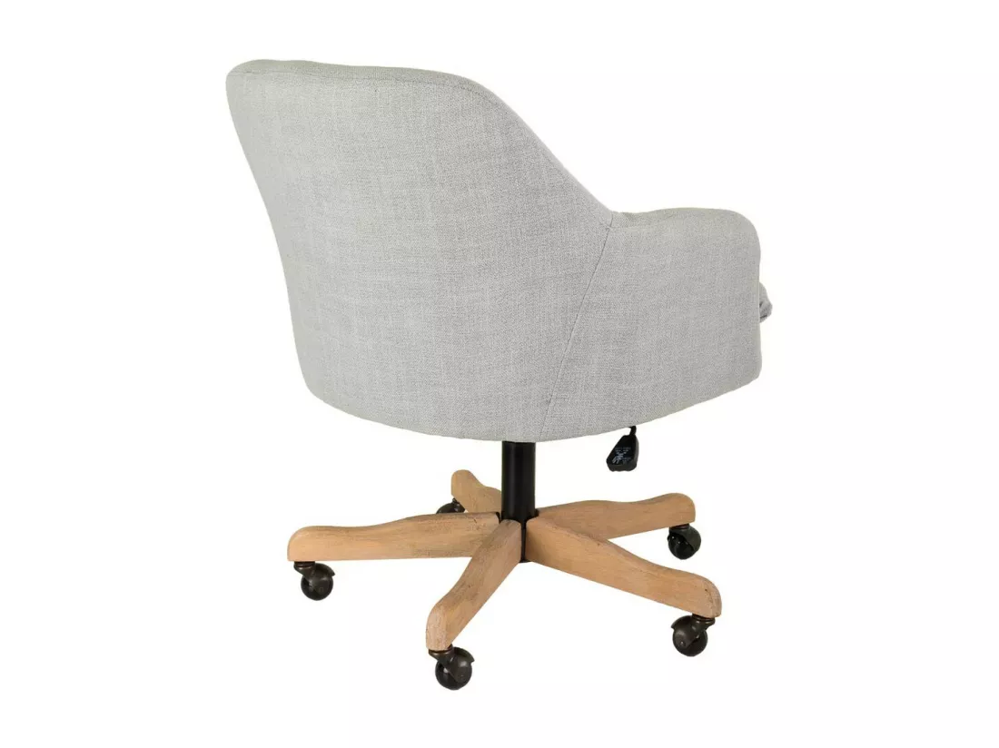 Chaise en bois tapissée avec roulettes 60x60x40/93h cm