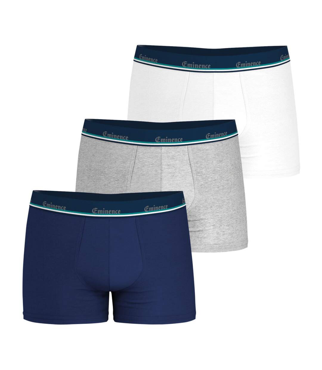 Lot de 3 boxers homme coton stretch