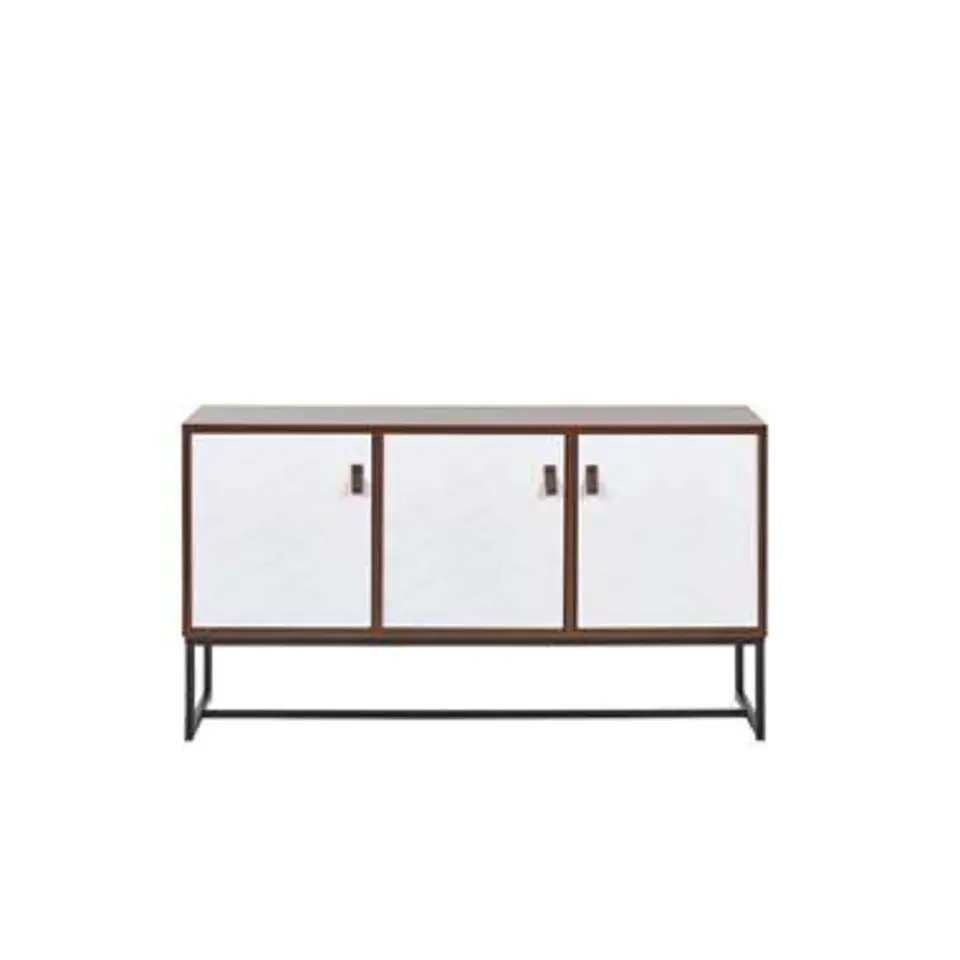 NUEVA - Sideboard - Wit/Donkerbruin - MDF