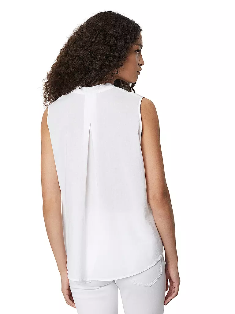 MARC O'POLO Leinenbluse  weiss