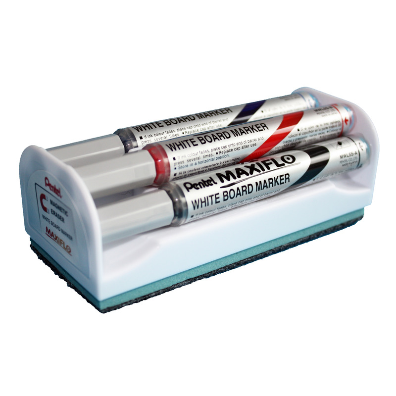 Pentel Maxiflo Wischbox Whiteboard Marker, 2 mm