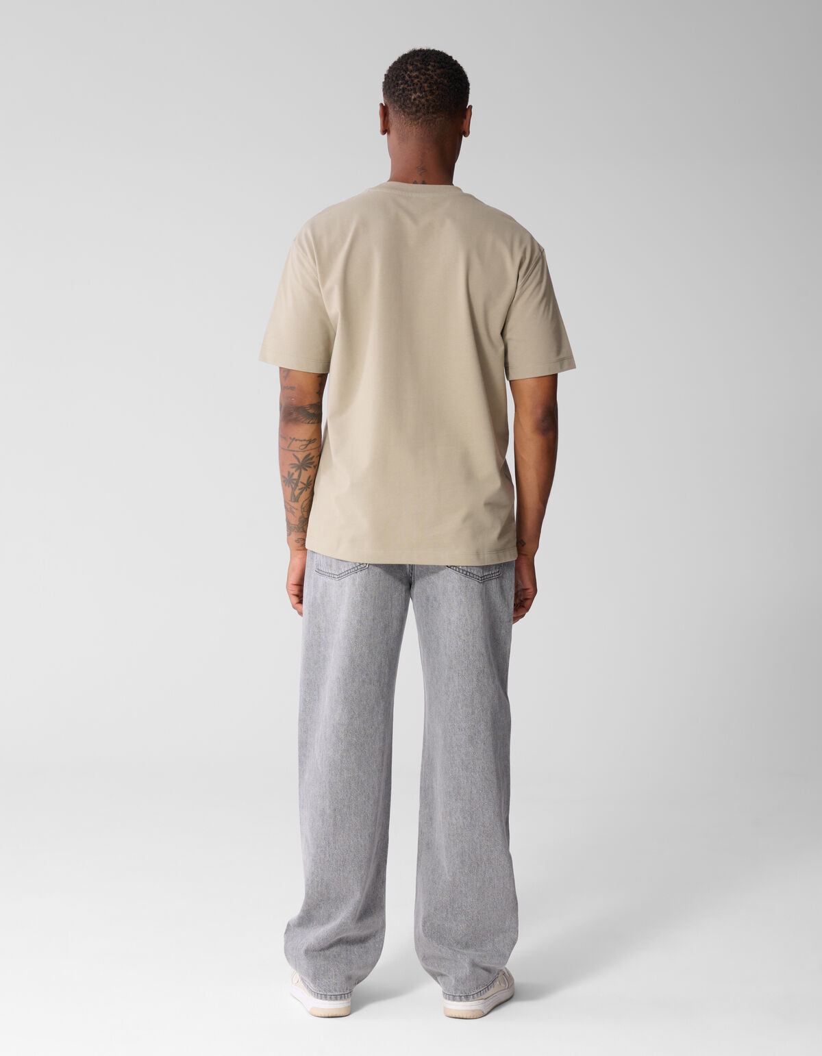 Baggy Fit Jeans Lichtgrijs L32