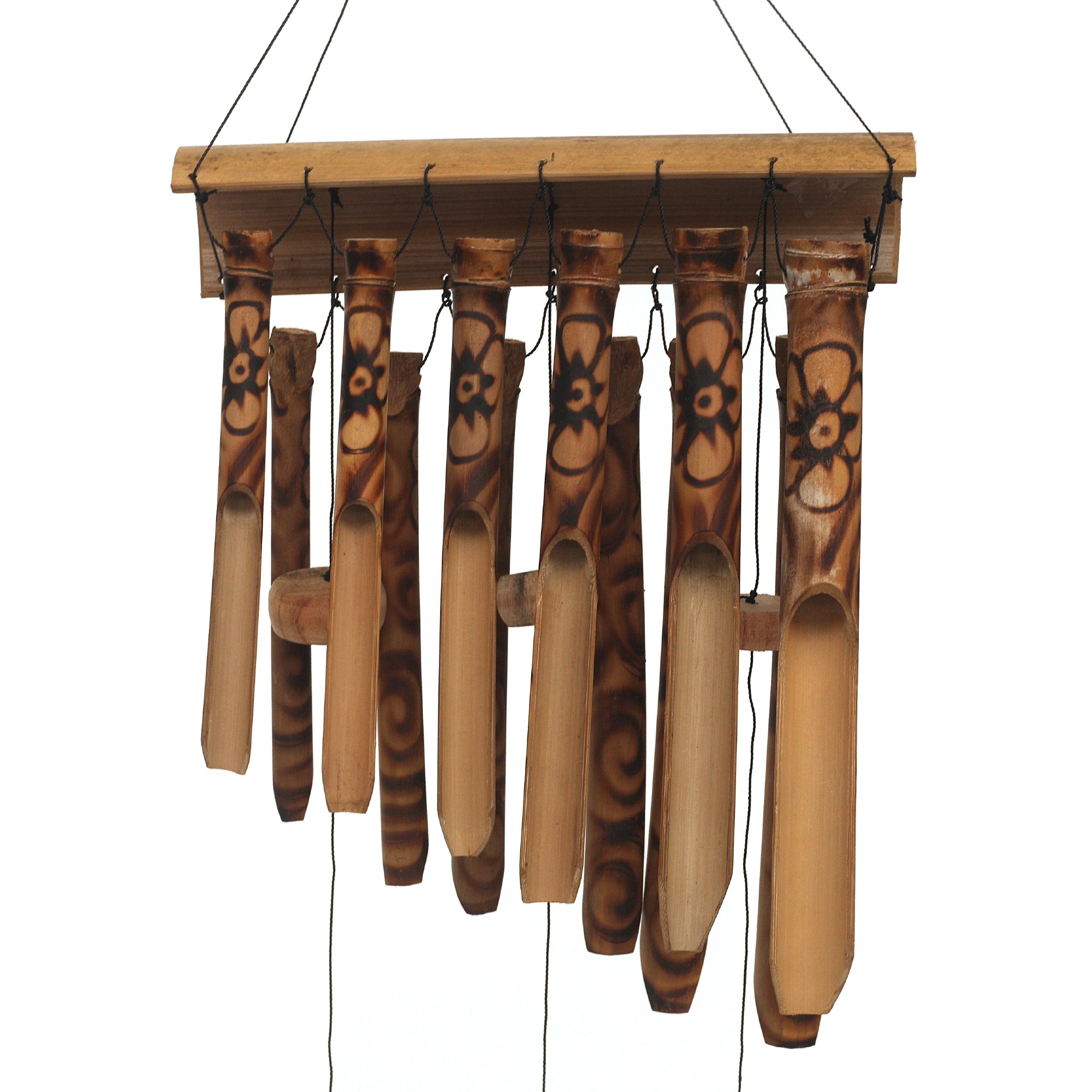 Windspiel 'brennende Blume', natur, L 30 cm, B 8 cm, H 56 cm günstig bestellen